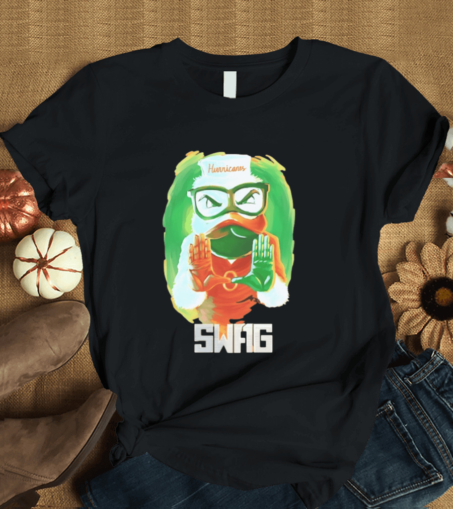 Miami Hurricanes Sebastian Hurricane U Swag T-Shirt