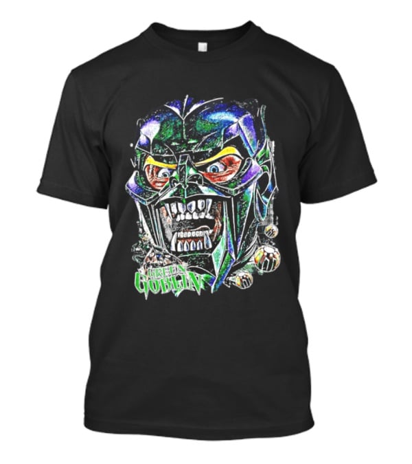 Green Goblin Evil Grin Marvel Big Head Comic T-Shirt