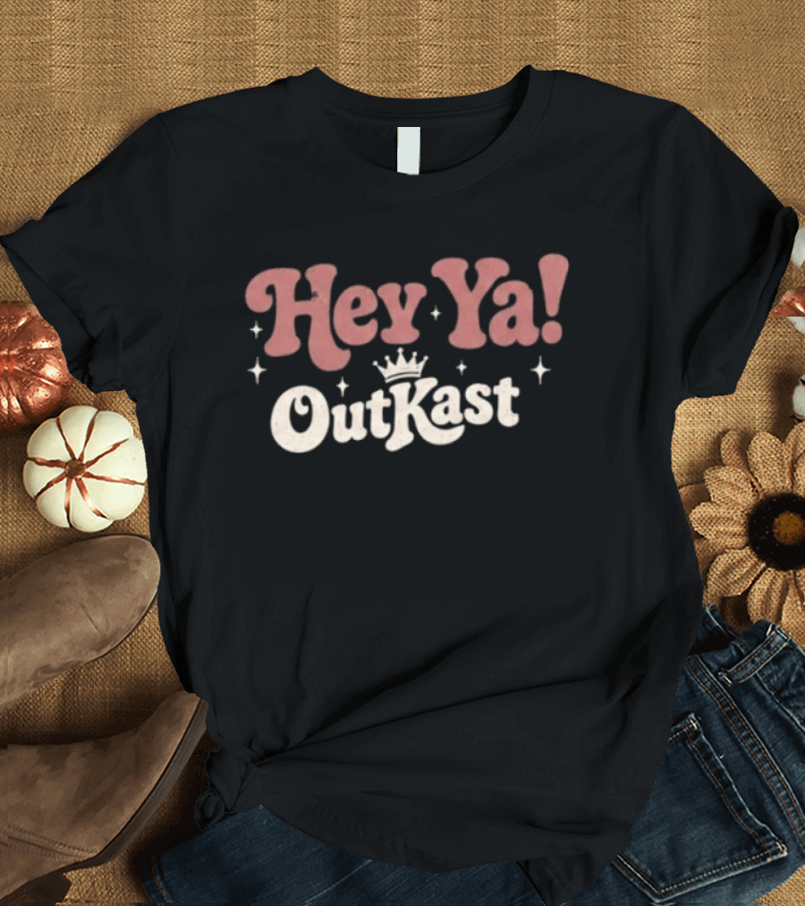 OutKast Hey Ya Crown Retro Hip Hop Nostalgia T-Shirt