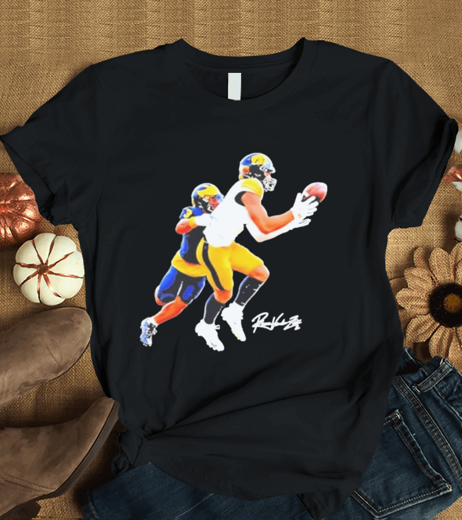 Iowa Hawkeyes Reece Vander Zee Football Catch T-Shirt