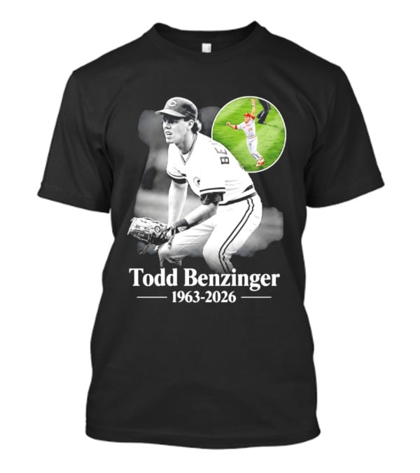 Todd Benzinger 1963 2026 Cincinnati Baseball Legend T-Shirt