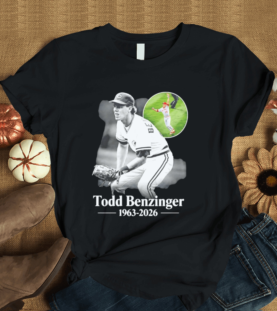 Todd Benzinger 1963 2026 Cincinnati Baseball Legend T-Shirt