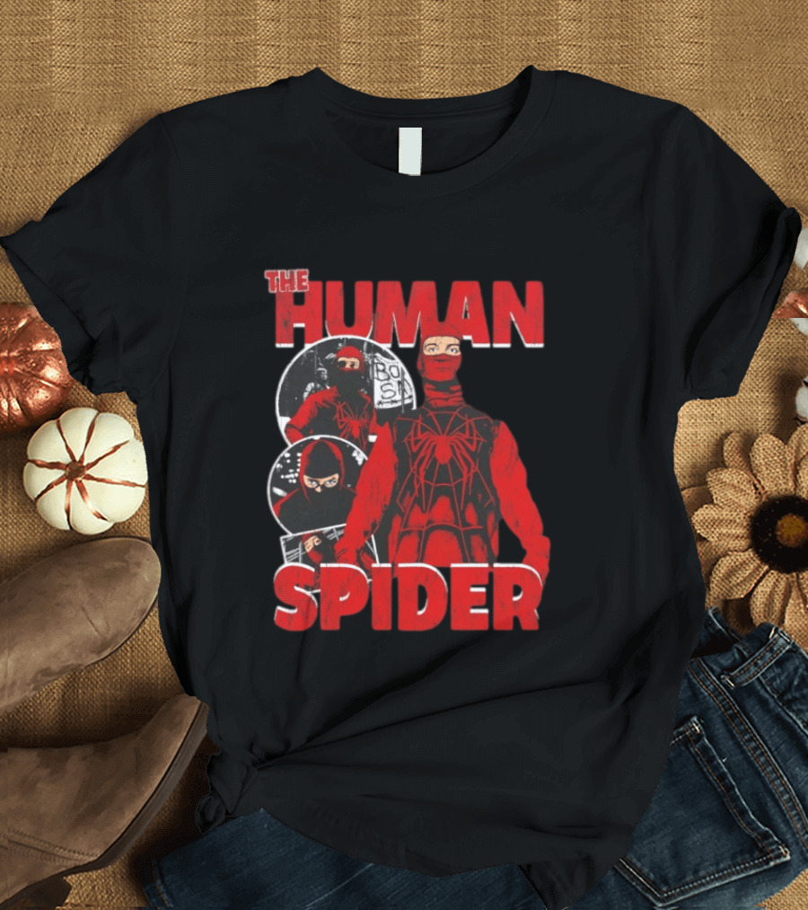 The Human Spider Marvel Bootleg Bodega Scene Comic T-Shirt