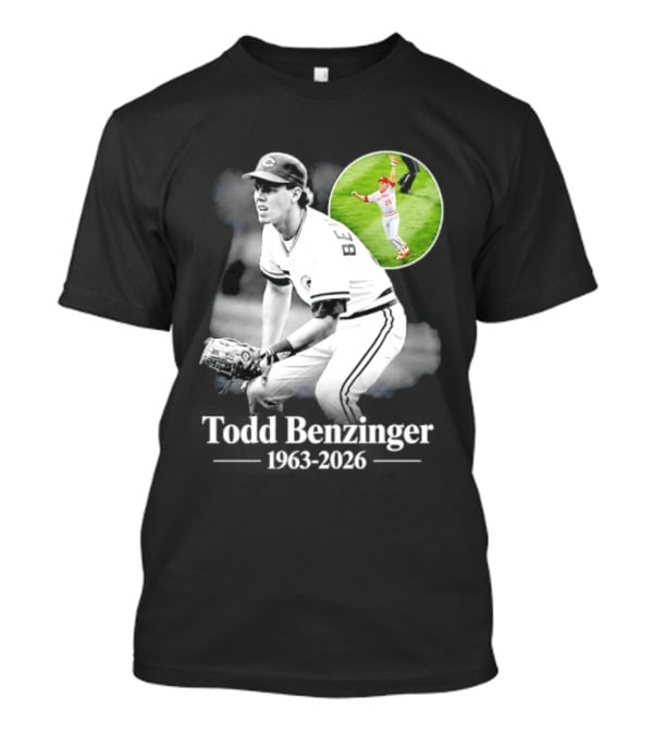 Todd Benzinger Cincinnati Reds 1963 2026 Rest In Peace Baseball Legacy T-Shirt