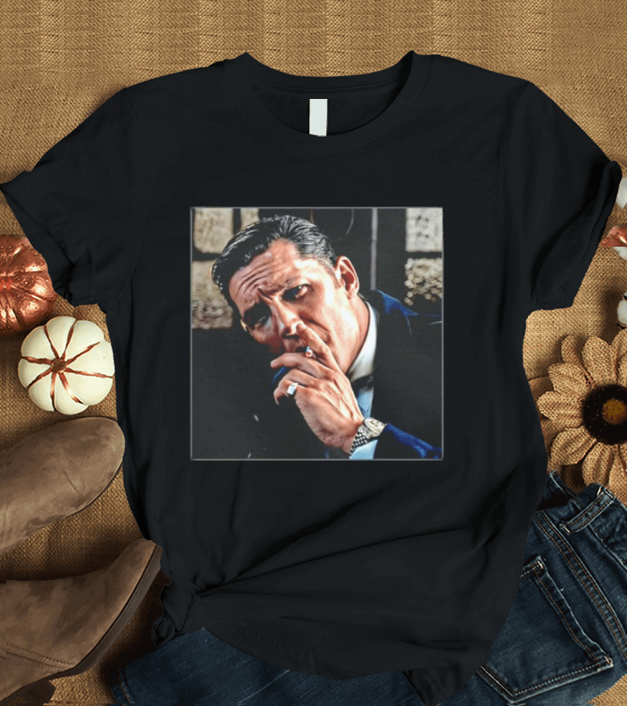 Tom Hardy Reggie Kray Smoking Scene Legend 2015 Movie T-Shirt