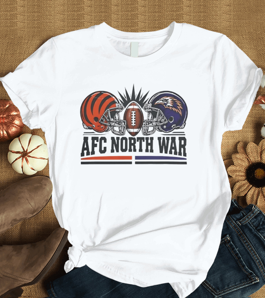 AFC North War Cincinnati Bengals Baltimore Ravens Rivalry Matchup T-Shirt