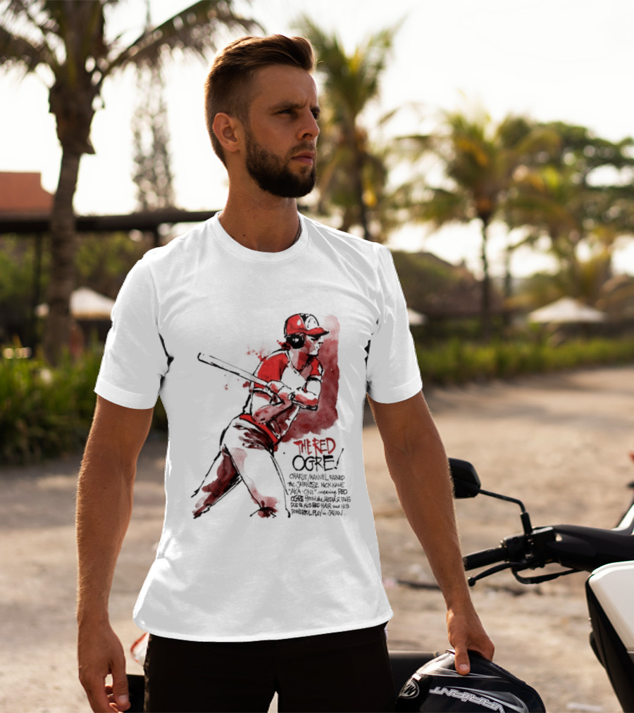 Charlie Manuel Red Ogre Powerful Play In Japan Baseball T-Shirt