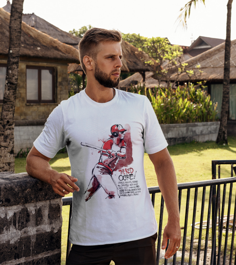 Charlie Manuel Red Ogre Powerful Play In Japan Baseball T-Shirt