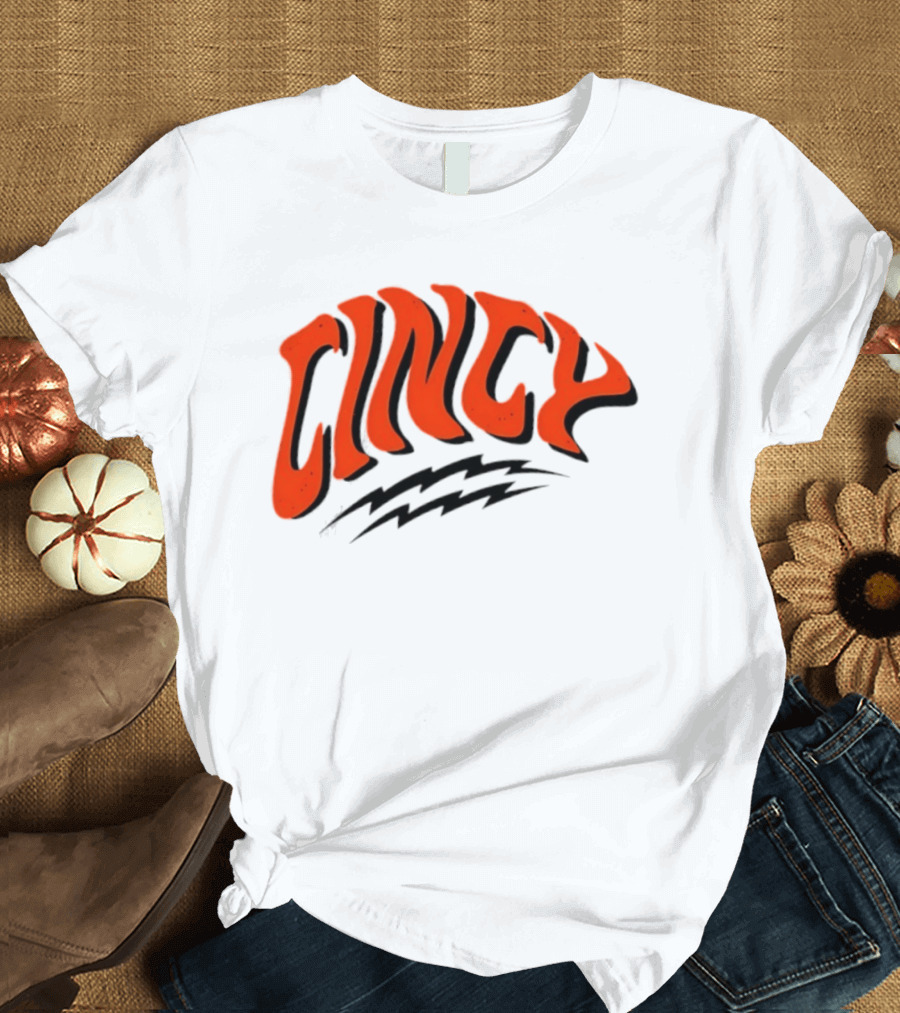 Cincy Warped Cincinnati Bengals Football Team Spirit T-Shirt