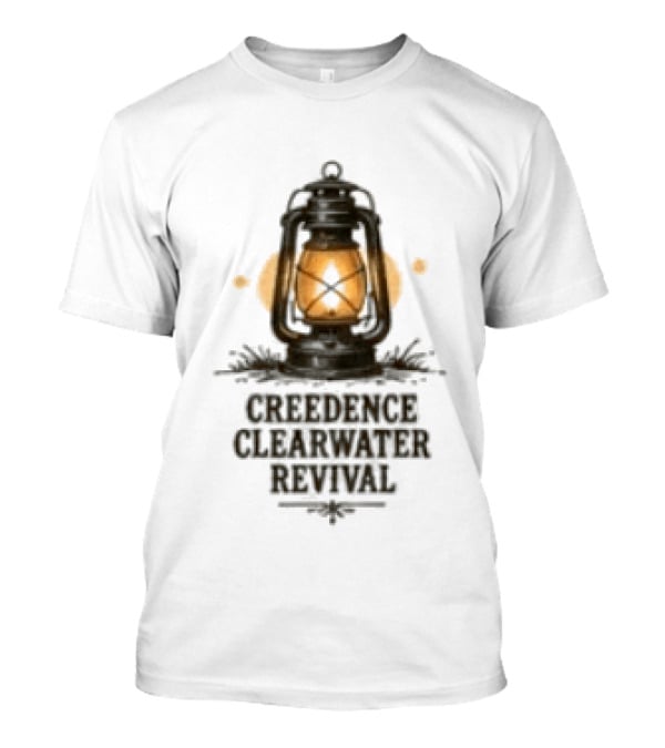 Creedence Clearwater Revival Lantern Art Proud Mary Snoopy Classic Rock T-Shirt