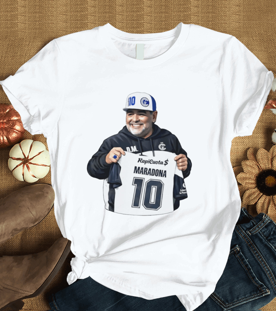 RapiCuota Maradona No.10 Jersey D.M. Hat GC T-Shirt