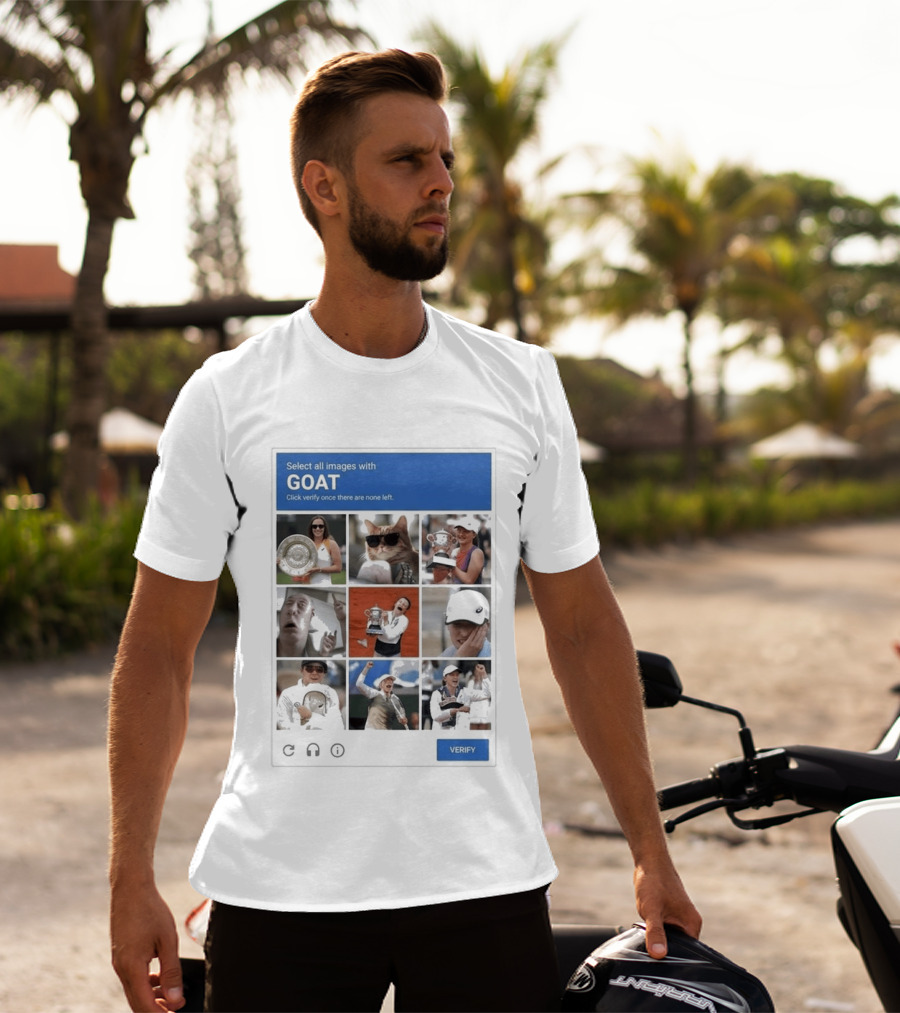 Iga Swiatek Select All Images With GOAT Tennis Champion Fun Meme T-Shirt