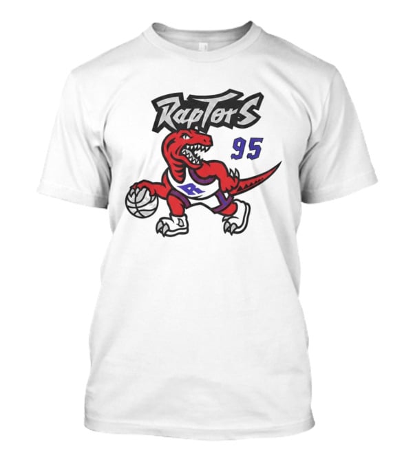 Toronto Raptors Retro 95 Dinosaur Basketball Raptors T-Shirt