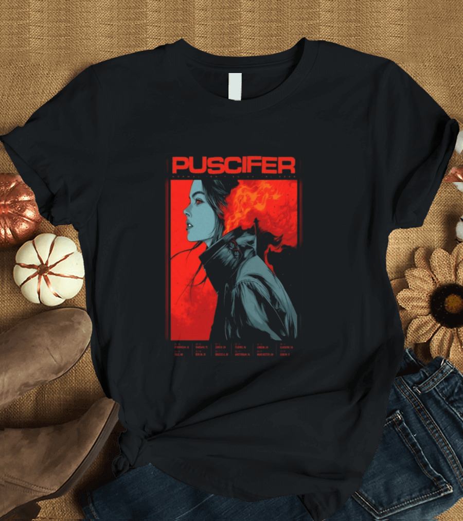 Puscifer October November 2026 EU UK IRL Tour Dates Stockholm Warsaw Zurich Tilburg London Glasgow Exclusive Edition T-Shirt