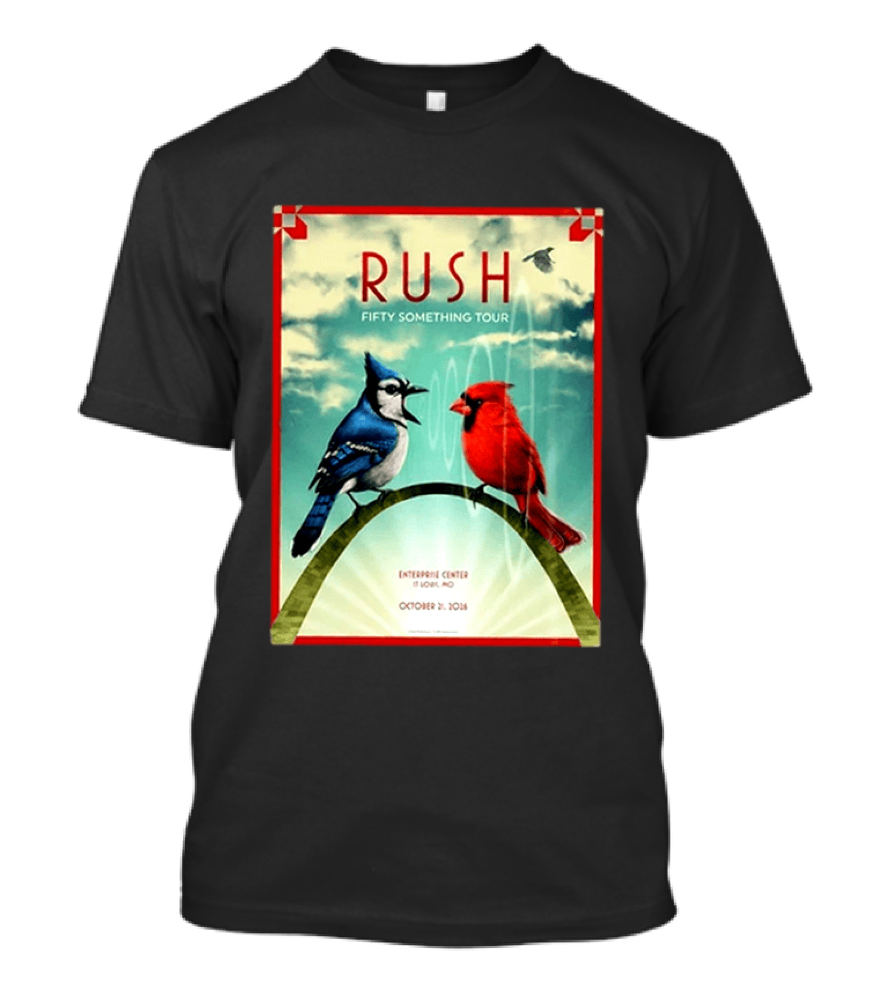 Rush Fifty Something Tour 2026 Enterprise Center St Louis October 21 Event T-Shirt