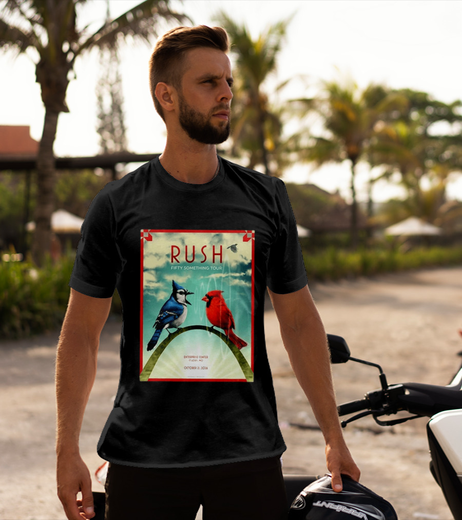Rush Fifty Something Tour 2026 Enterprise Center St Louis October 21 Event T-Shirt