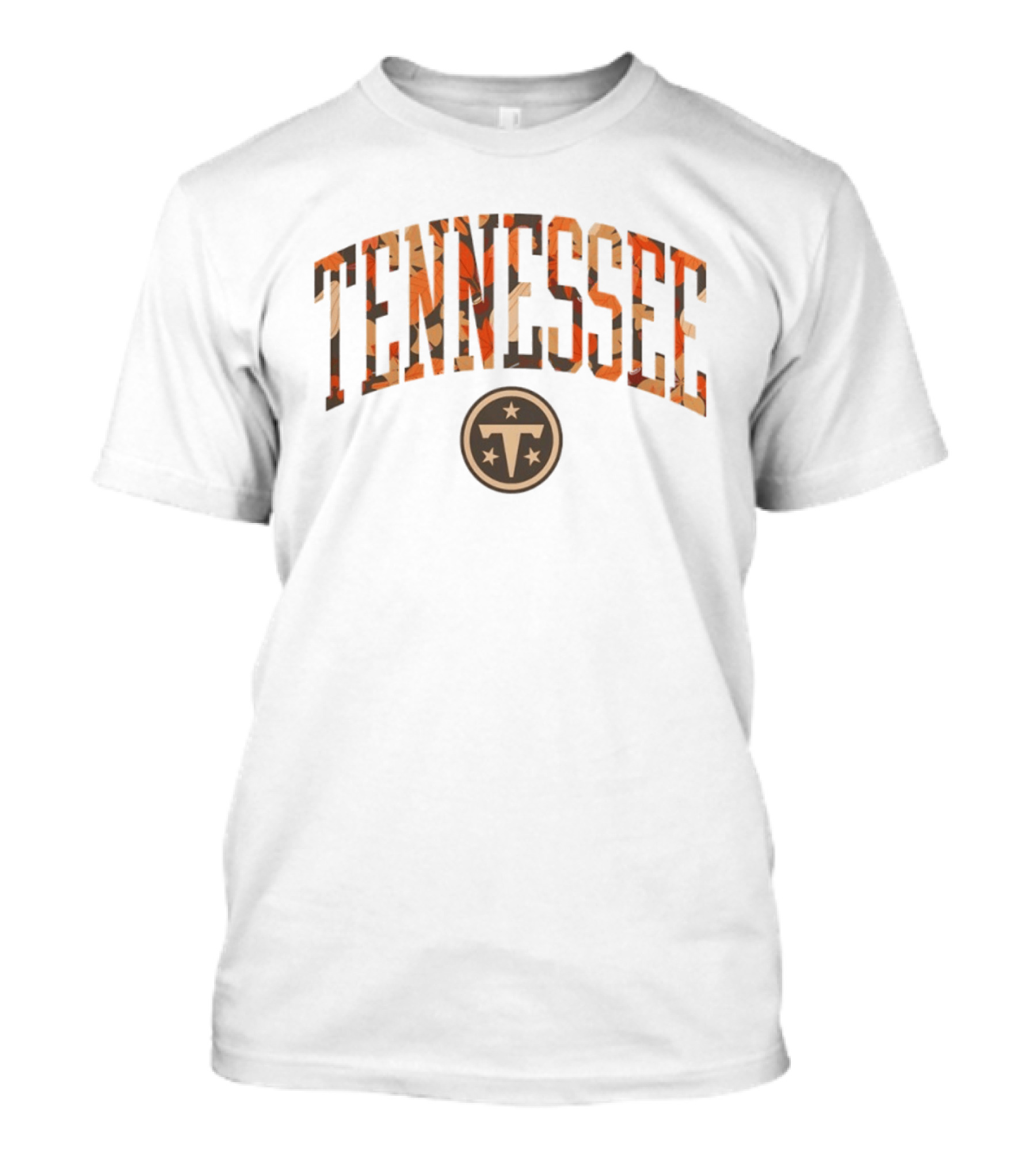 Tennessee Titans Fall Wordmark Football Halloween 2026 Autumn Leaves T-Shirt