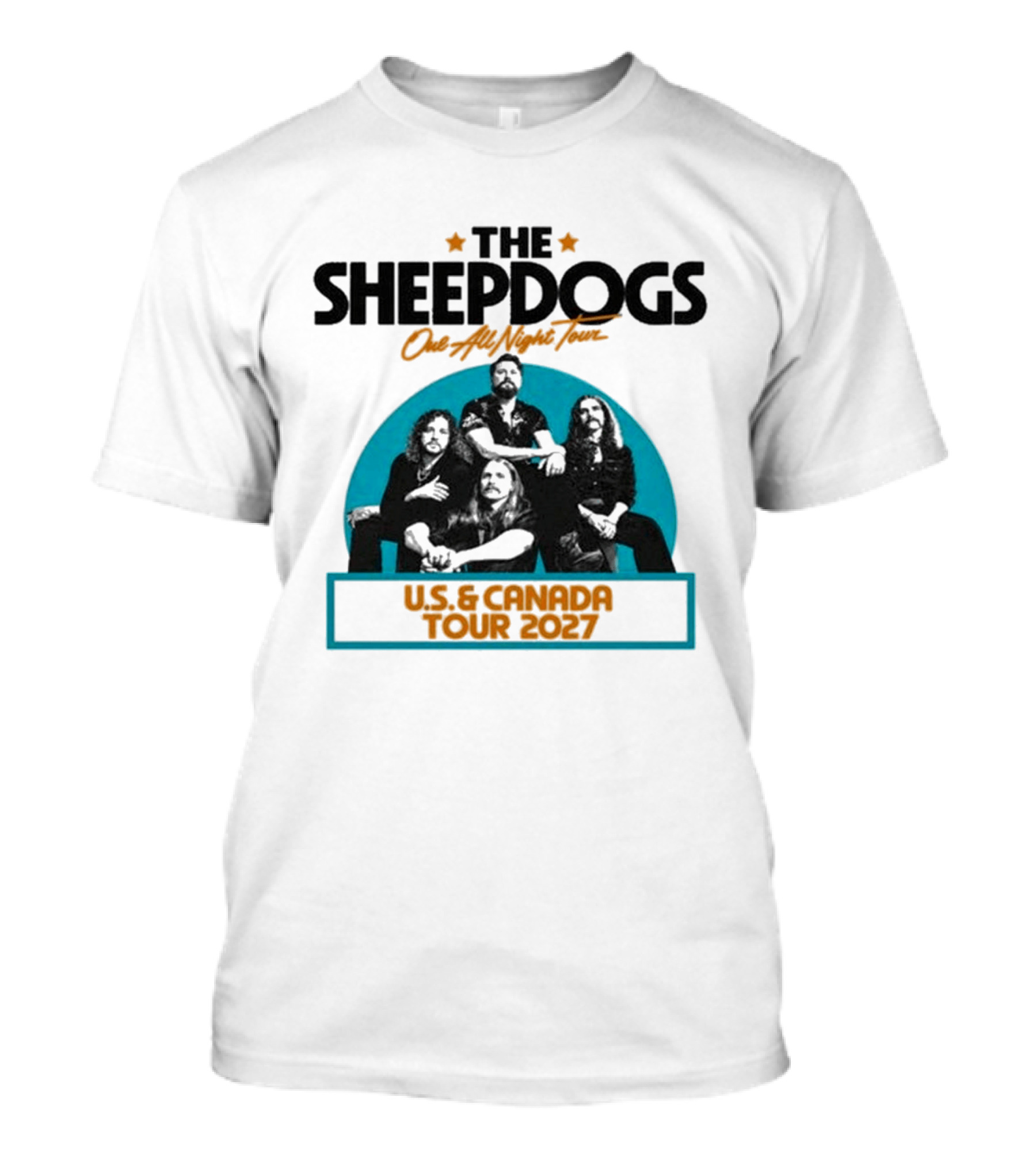 The Sheepdogs Out All Night Tour US Canada 2027 Dates T-Shirt