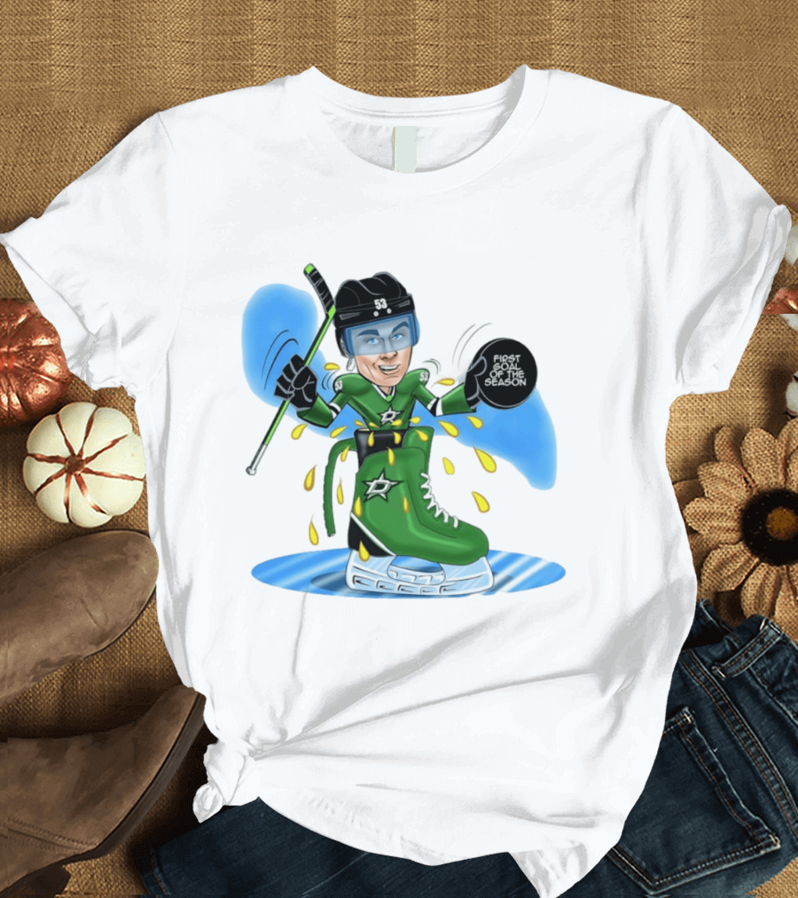 Wyatt Johnston Dallas Stars First Goal Of The Season 53 Hockey 2026 T-Shirt