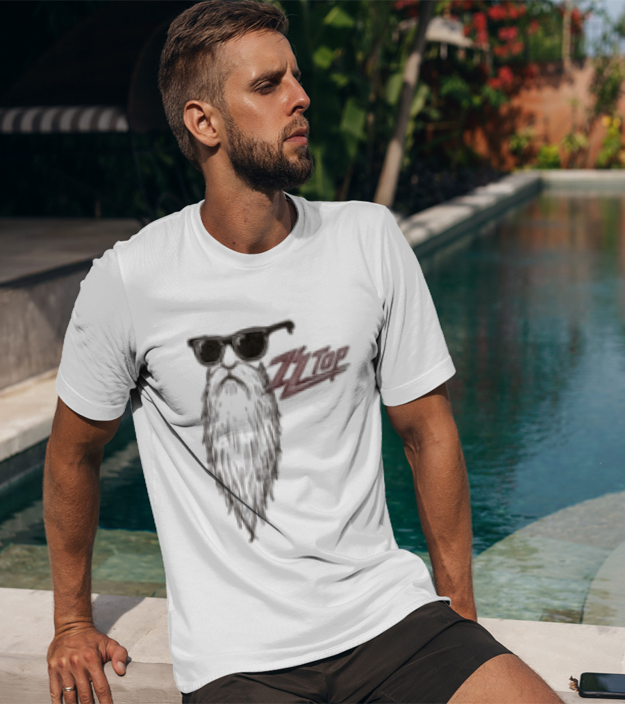 ZZ Top Snoopy Sharp Dressed Man Blues Rock Lovers Rugged Beard Band T-Shirt