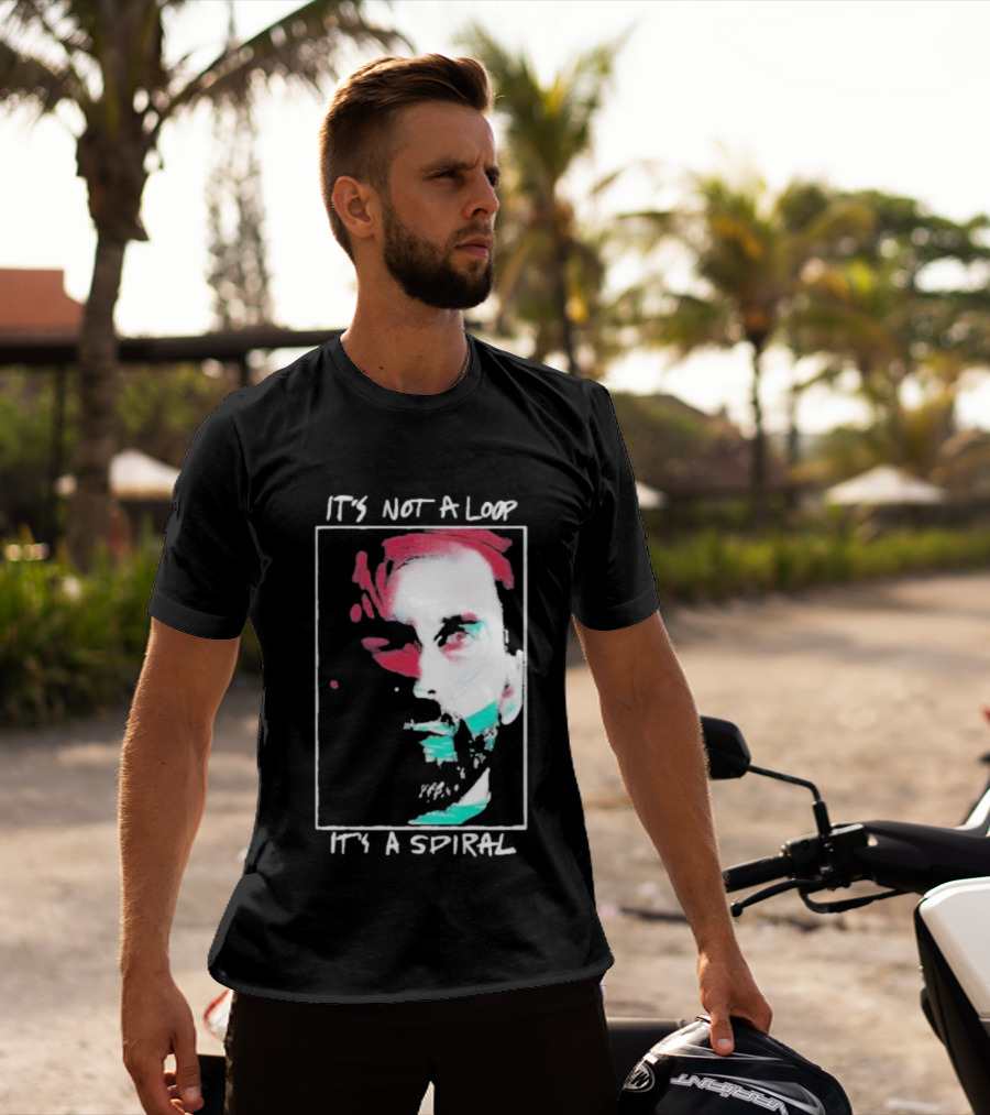 Alan Wake 2 It's Not A Loop It's A Spiral Portrait Style T-Shirt