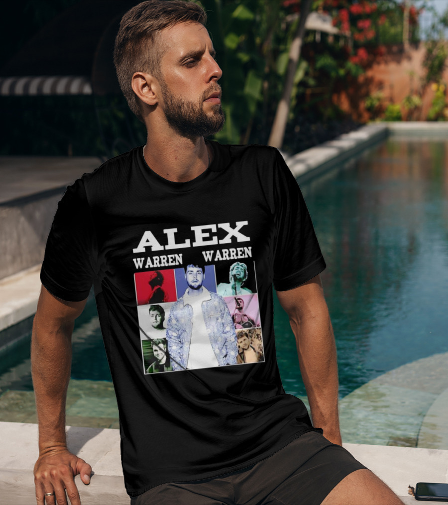 Alex Warren Tour Vintage Collage Style Photography T-Shirt