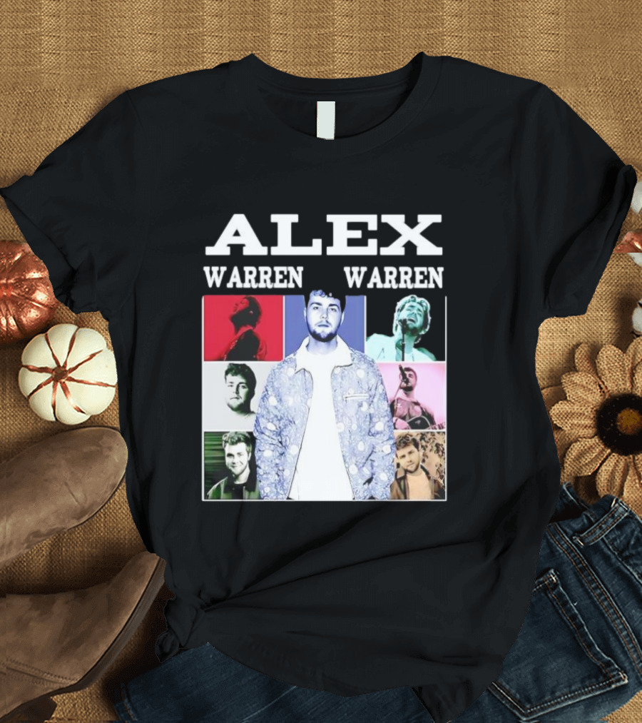 Alex Warren Tour Vintage Collage Style Photography T-Shirt