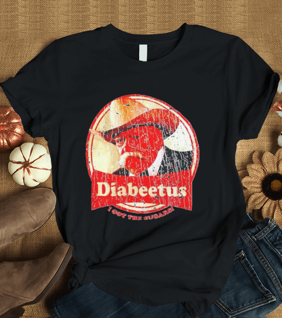 Cowboy Diabeetus I Got The Sugars Retro Parody T-Shirt