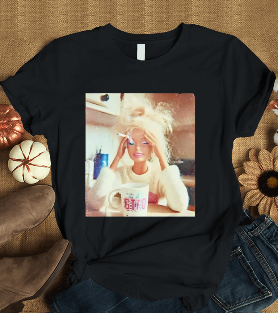 Distressed Doll Face Meme GTFO Coffee Cup T-Shirt