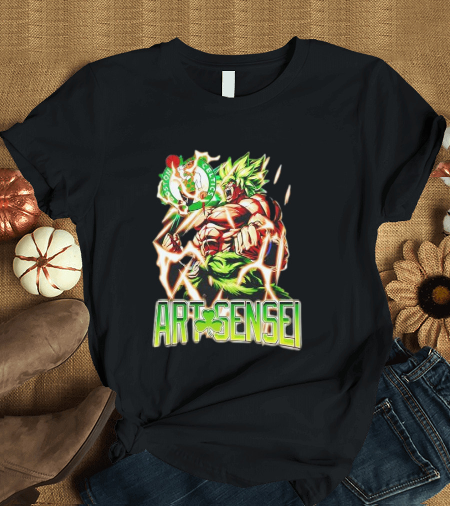 Dragon Ball Z Broly Boston Celtics Art Sensei T-Shirt