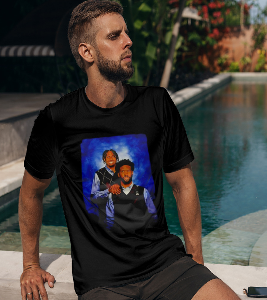 Joel Embiid Tyrese Maxey Philadelphia 21 Brothers 76ers Linen Vest T-Shirt