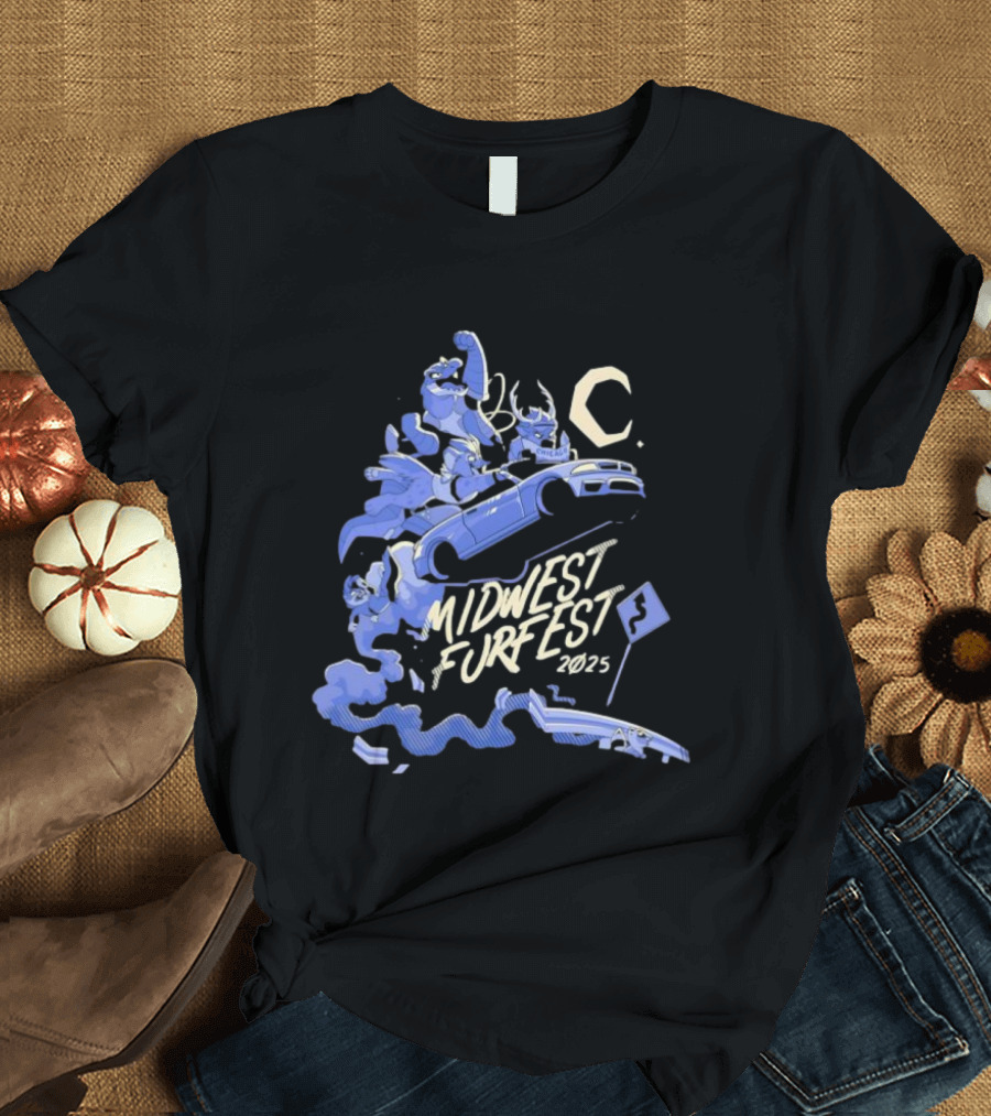 Midwest FurFest 2025 Chicago Racing Theme With Furries T-Shirt