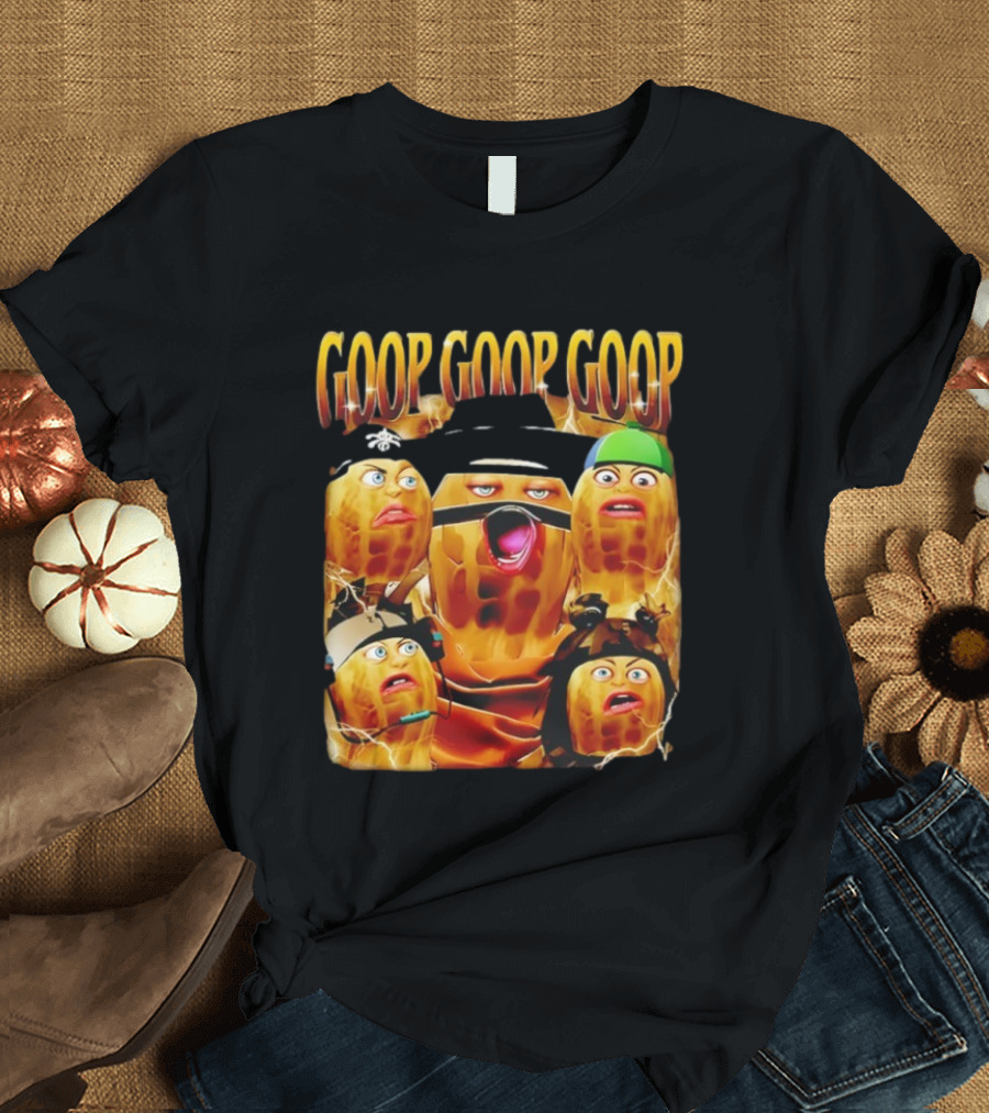 Goop Goop Goop Burnt Peanut Characters Comic Faces T-Shirt