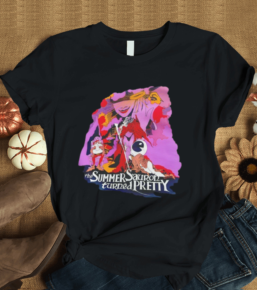 The Summer Sauron Turned Pretty Immerstroy Psychedelic 70s Fantasy T-Shirt