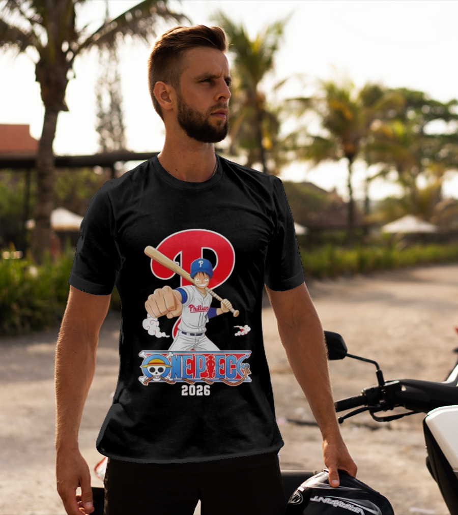 Philadelphia Phillies One Piece Crossover 2026 T-Shirt