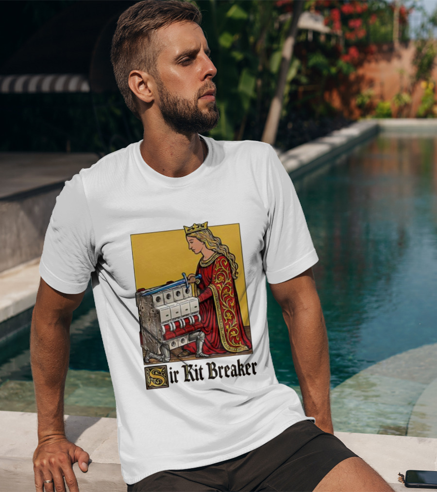 Sir Kit Breaker Queen Of Swords Knight Tarot Crown T-Shirt