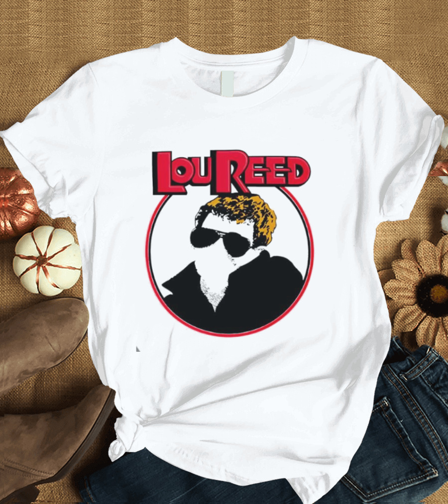 Lou Reed Sally Can’t Dance Circle Portrait T-Shirt