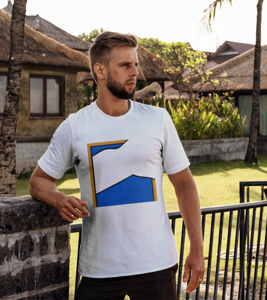 Thechemicalbrothers Kipping Like A Stone Retro Blue Orange Modern Art Style T-Shirt