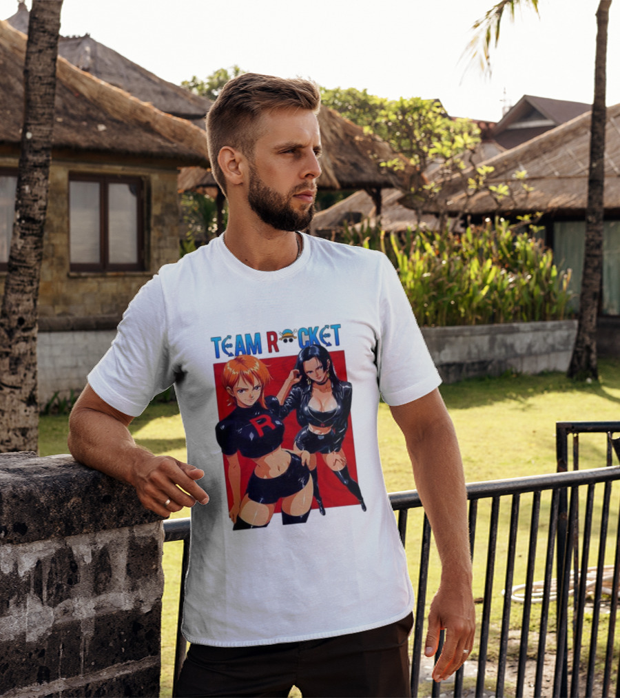 Team Rocket Nami Nico Robin Anime Crossover T-Shirt