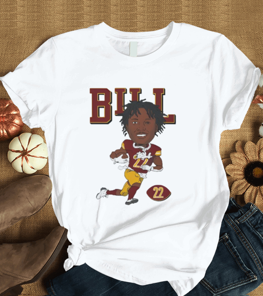 Bill Washington Commanders 22 Football Player Icon T-Shirt