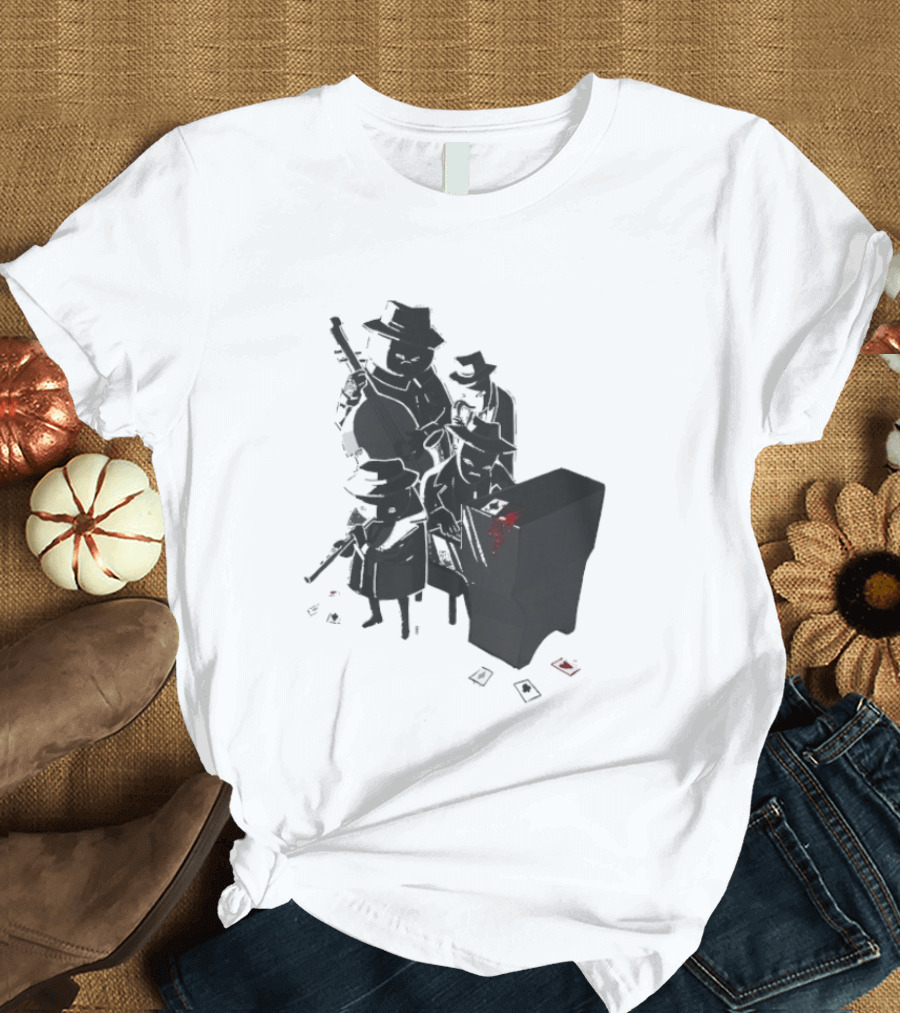 Project Soundpage Midnight Music Jazz Band Noir Aesthetic T-Shirt