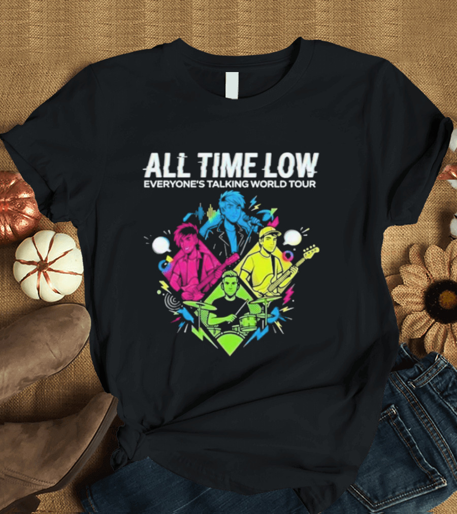 All Time Low Everyone’s Talking World Tour 2026 Event At OVO Hydro On January 20 Glasgow United Kingdom T-Shirt