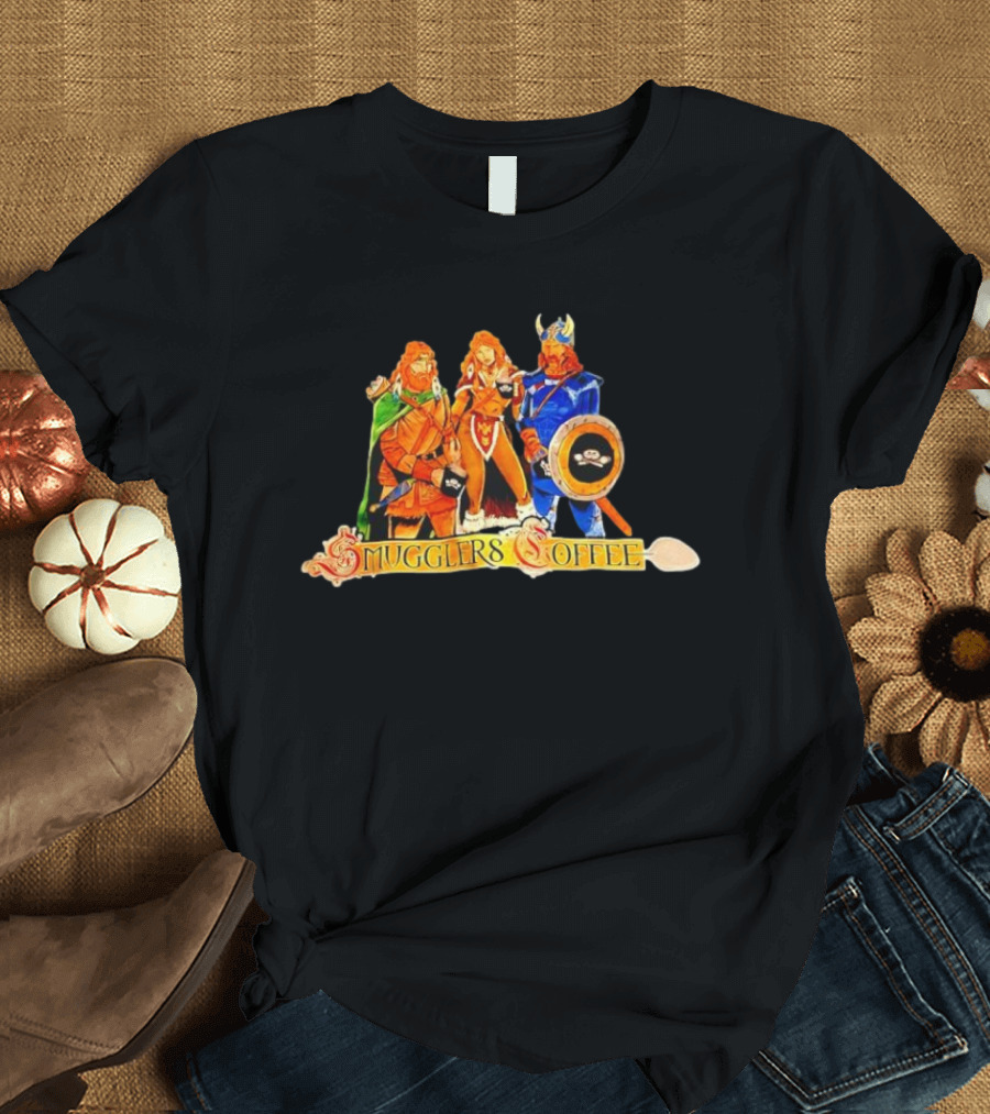 Dungeons & Dragons Dragonlance Warriors Glers Coffee Fantasy Adventure Characters T-Shirt