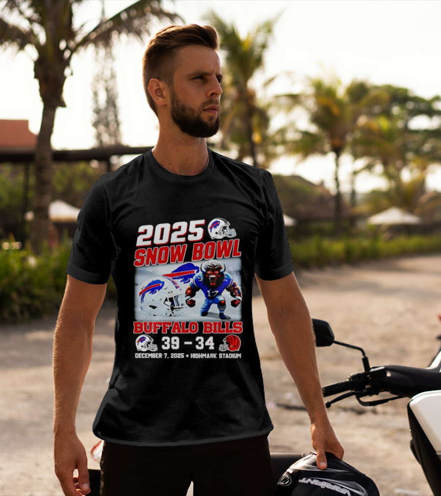 2025 Snow Bowl Buffalo Bills 39 34 Highlights Winnaar T-Shirt