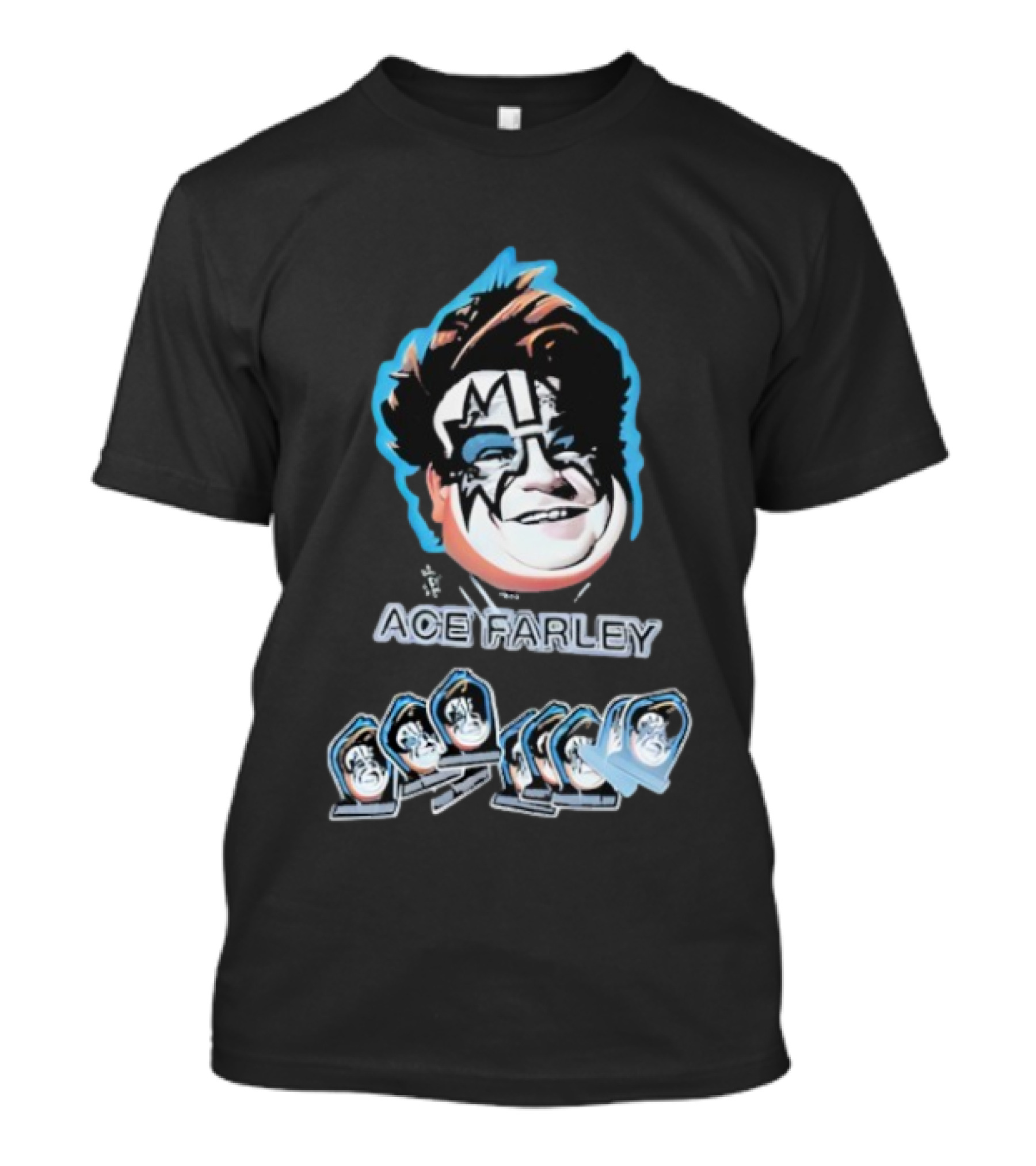 Fat Ace Farley Kiss Funny Legend T-Shirt