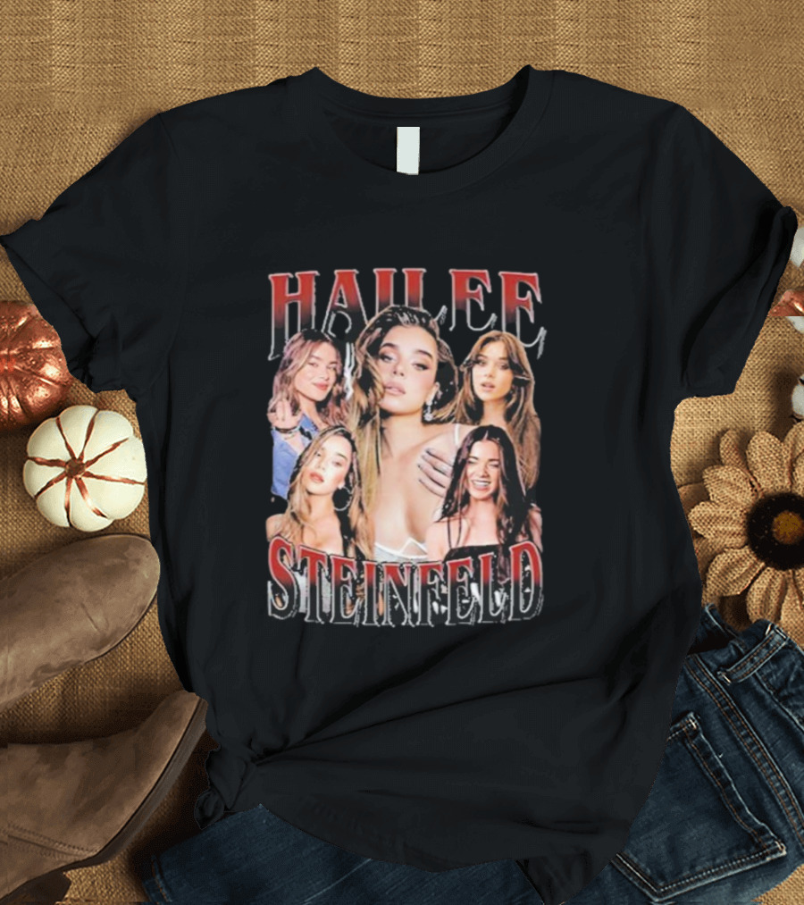 Hailee Steinfeld Pop Star Vintage Collage Retro Style Fashion T-Shirt