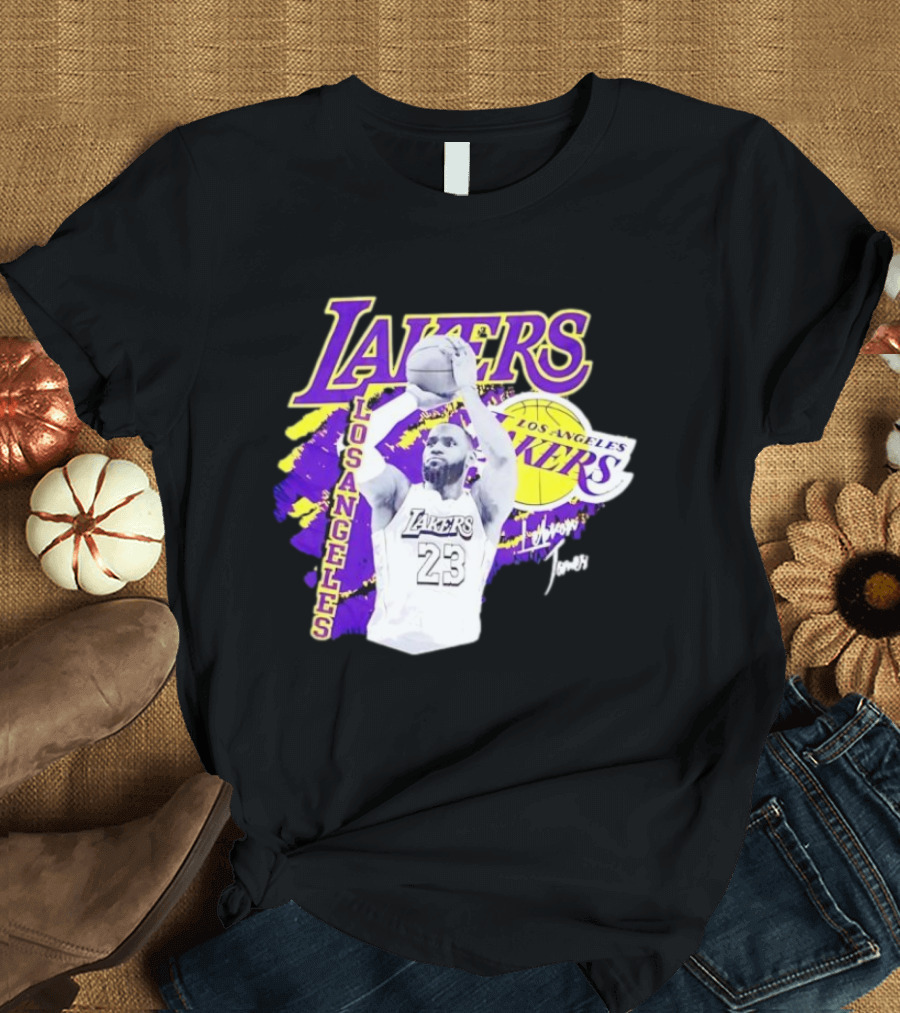 Los Angeles Lakers LeBron James 23 Basketball NBA Team T-Shirt