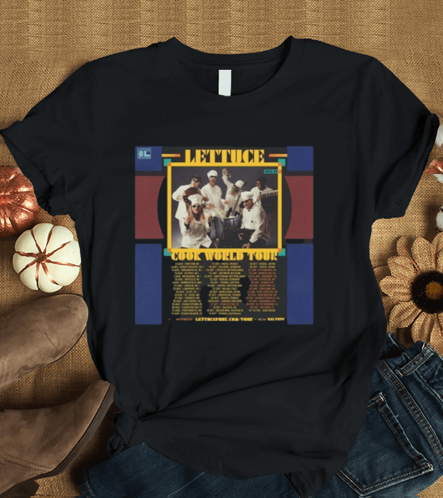 Lettuce Cook World Tour 2026 Cities And Dates Retro Band T-Shirt