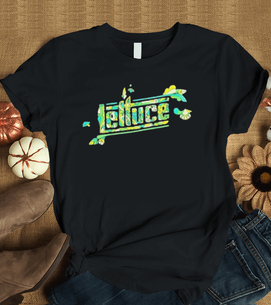 Lettuce Psychedelic Groovy Pattern Sara Bott T-Shirt