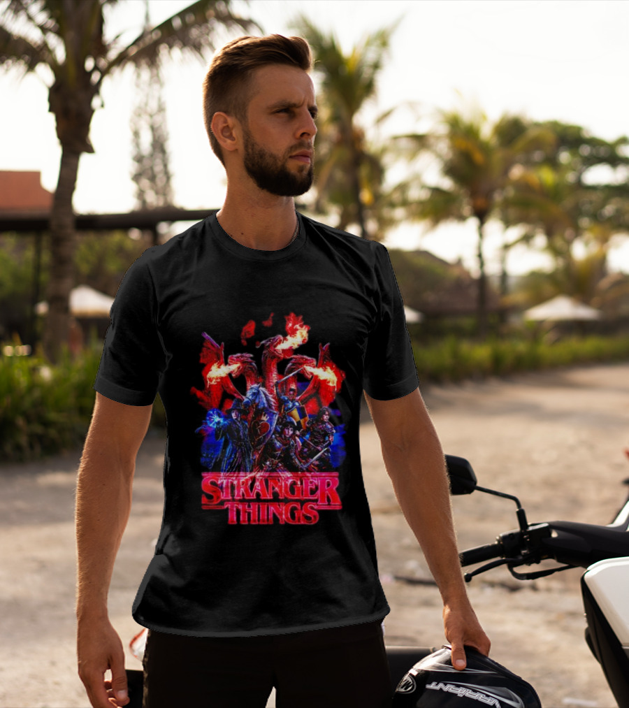 Stranger Things Dragon Fantasy Adventure T-Shirt